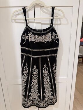 INC International Concepts Black Top with White Stitching